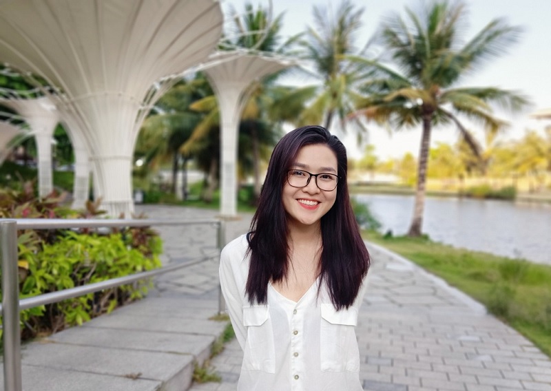 Ảnh selfie ở chế độ xóa phông