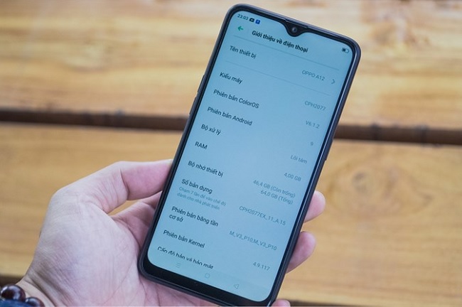 Thông số OPPO A12