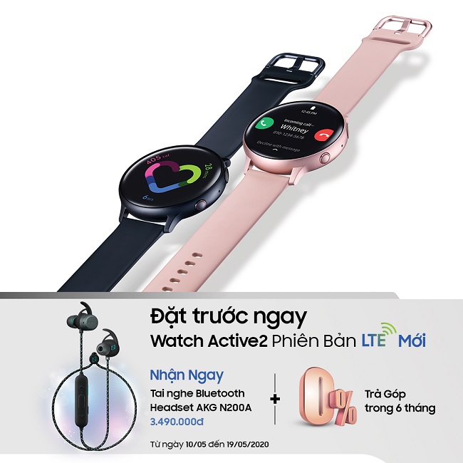 Samsung ra mắt Galaxy Watch Active 2 phiên bản LTE