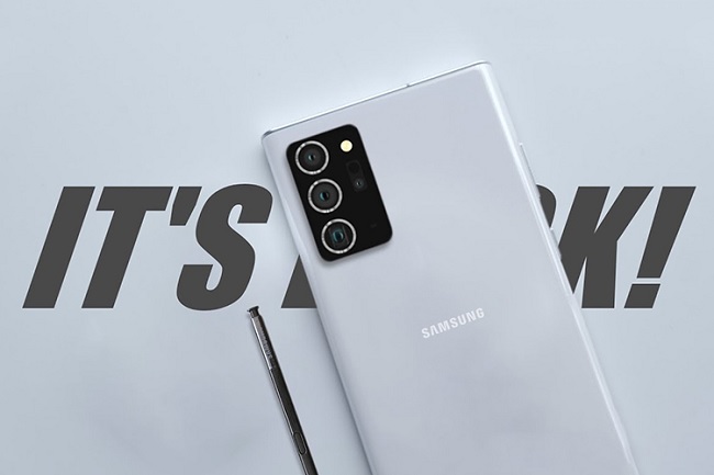 Ảnh minh họa Galaxy Note 20