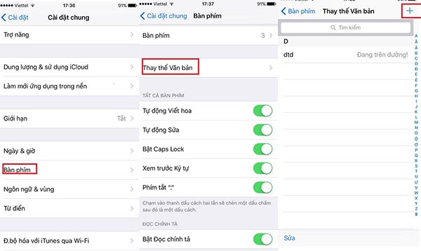 bàn phím iphone