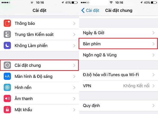 bàn phím iphone