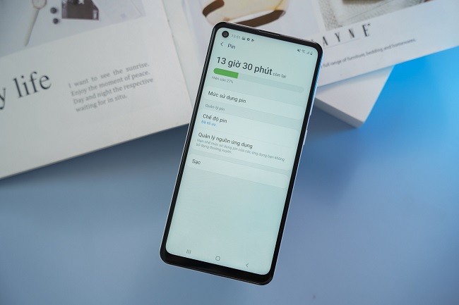 Đánh giá thời lượng pin Galaxy A21s