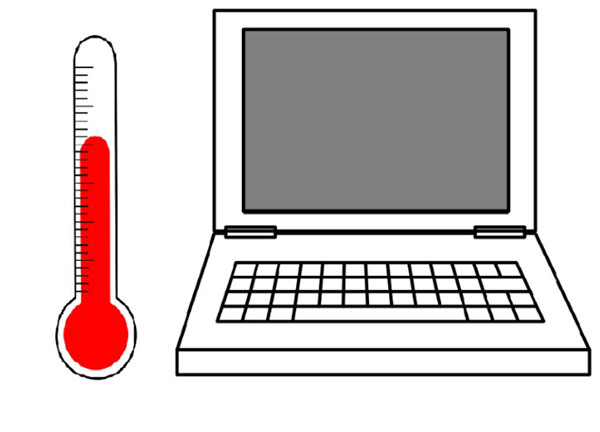 Máy tính màn hình bị đen có thể xuất hiện khi hệ thống bị quá tải nhiệt độ
