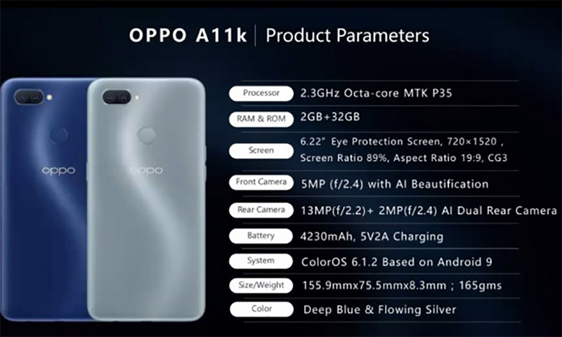OPPO A11k