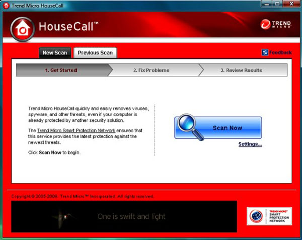 Trend Micro HouseCall là phần mềm hỗ trợ kiểm tra máy tính trực tuyến