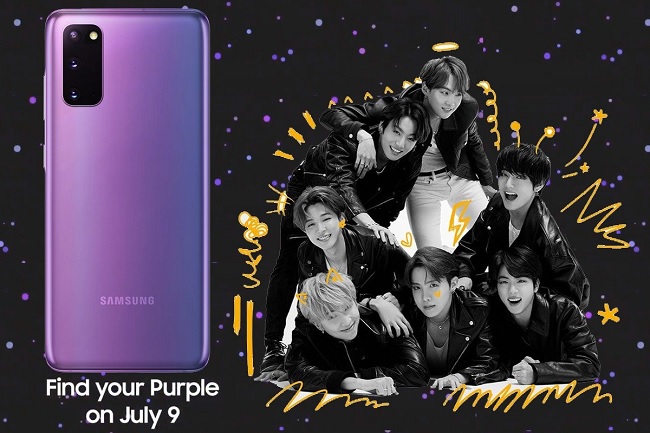 Samsung ra mắt phiên bản Galaxy S20+ BTS Edition kèm Galaxy Buds+ vào ngày 9/7 tới
