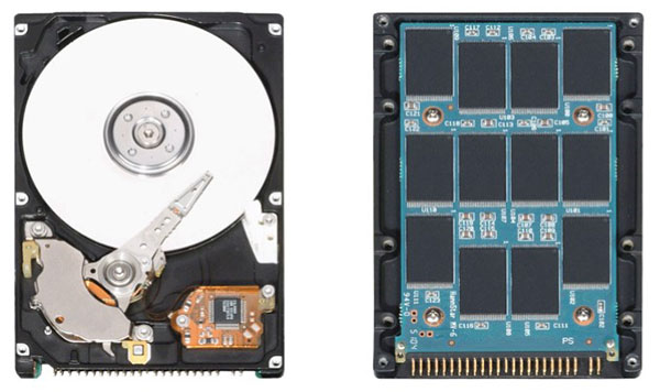 Cứng HDD cấu tạo từ các thành phần cơ học còn SSD từ các con chip