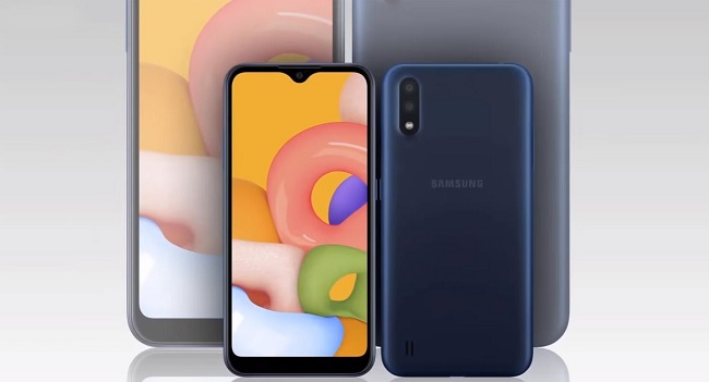 Cấu hình Samsung Galaxy A01 Core: chip MediaTek MT 66739, pin 3.000mAh, có thể tháo rời