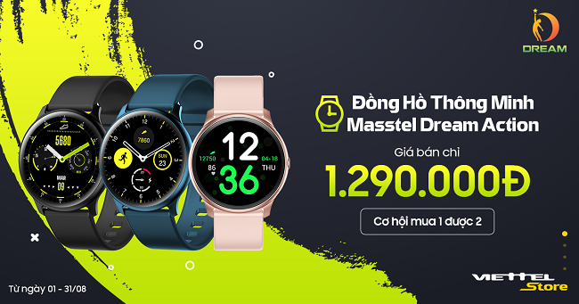 Sắm đồng hồ thông minh Dream Action – Mua 1 được 2