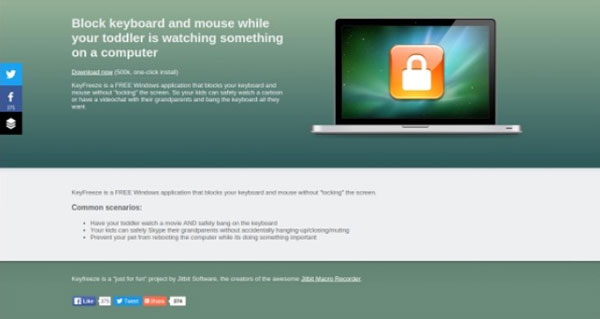 Chọn Lock Keyboard & Mouse để vô hiệu hóa bàn phím và chuột