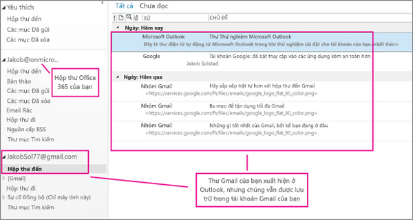 Cài đặt Gmail cho Outlook (2) 