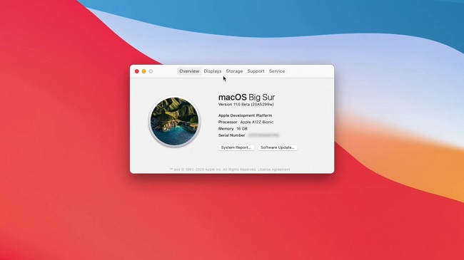 DTK chạy hệ điều hành macOS 11 Big Sur dành cho ARM