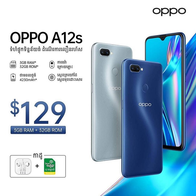 Giá bán OPPO A12s chỉ từ 2,99 triệu đồng