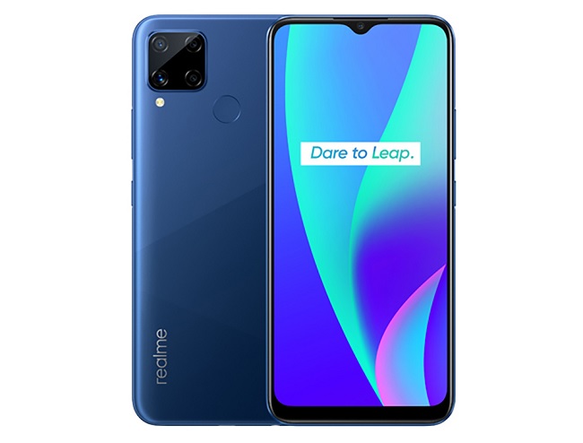 Realme C15 được trang bị màn hình giọt nước