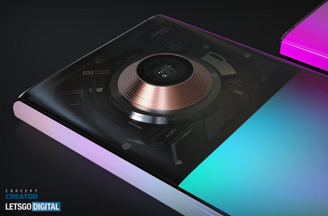 Cận cảnh cụm camera có thể thu gọn được trên Mi Mix Alpha 2