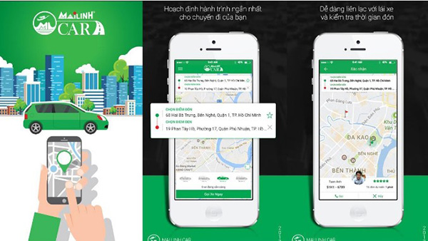 Ứng dụng gọi xe taxi Mai Linh giúp người dùng rút ngắn thời gian gọi xe