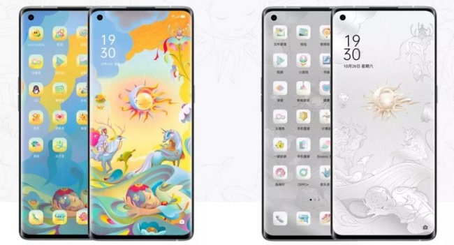 Giao diện OPPO Reno4 Pro Artist Limited Edition