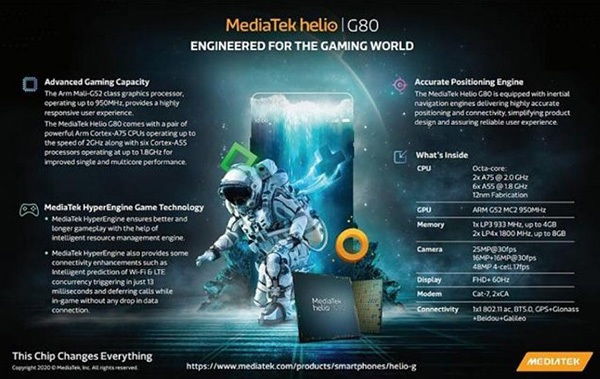 MediaTek đã cho ra mắt dòng chip Helio G70 và G80