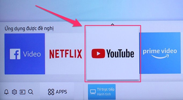 Cách đăng nhập Youtube trên Tivi Samsung (1)