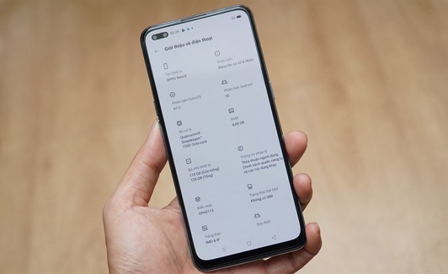 Cấu hình OPPO Reno4