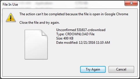 Không mở được file crdownload
