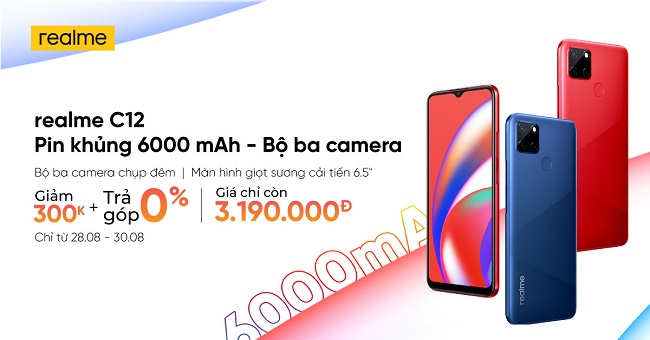 Mua Realme C12 tại Viettel Store, bạn sẽ nhận được ngay ưu đãi hấp dẫn
