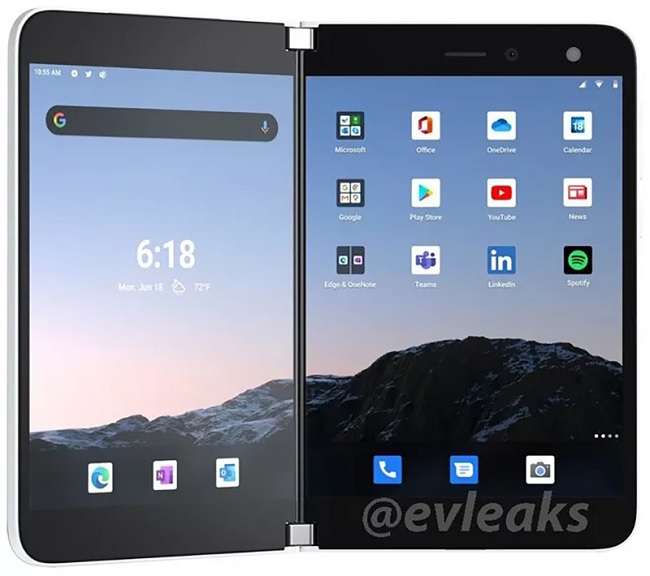 Microsoft Surface Duo trang bị con chip Snapdragon 855
