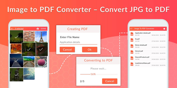 Phần mềm Image to PDF Converter hỗ trợ chuyển đổi file ảnh sang PDF 