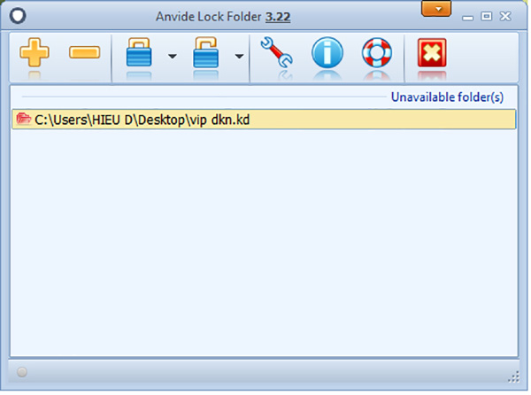 Phần mềm khóa thư mục Anvide Lock Folder
