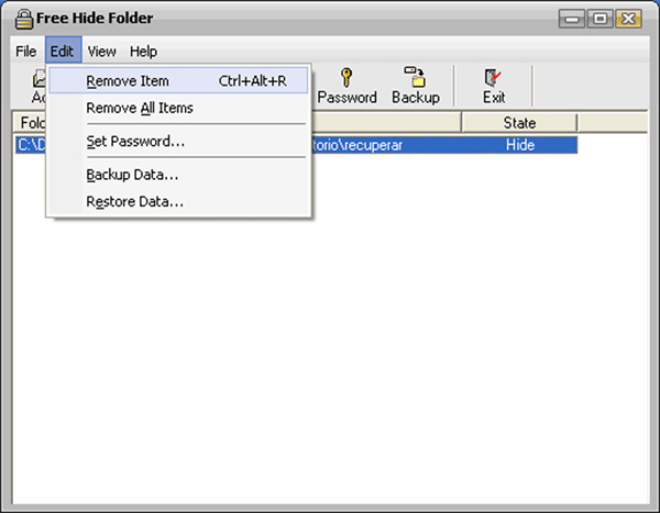 Phần mềm khóa thư mục Free Hide Folder
