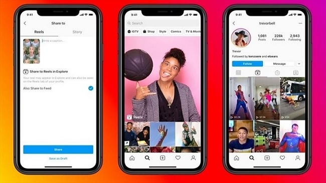 Instagram Reels hỗ trợ cả Android và iOS