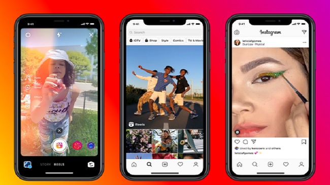 Minh họa cho tính năng Instagram Reels