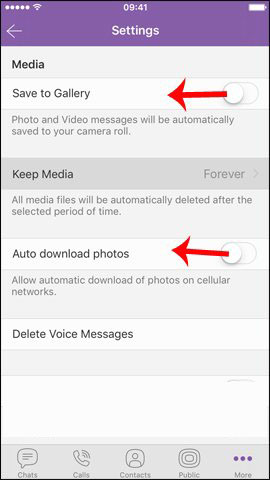 Cách tắt tính năng đồng bộ ảnh Viber trên điện thoại và máy tính (4)