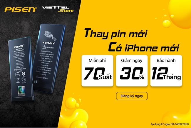Thay pin mới - Có iPhone mới