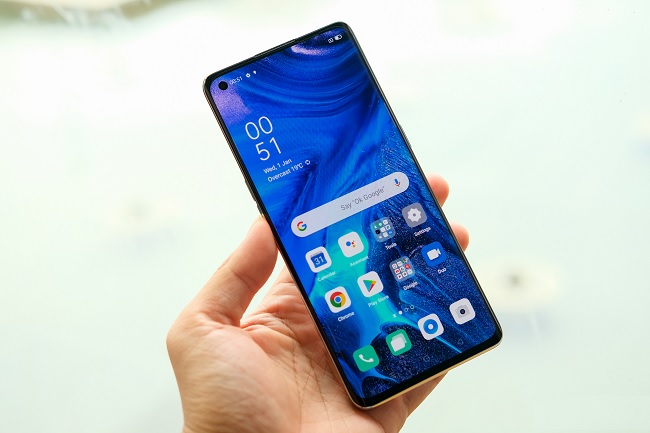 Màn hình OPPO Reno4 Pro cong tràn cạnh