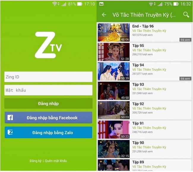 Zing TV rất đỗi quen thuộc với fan Showbiz Việt