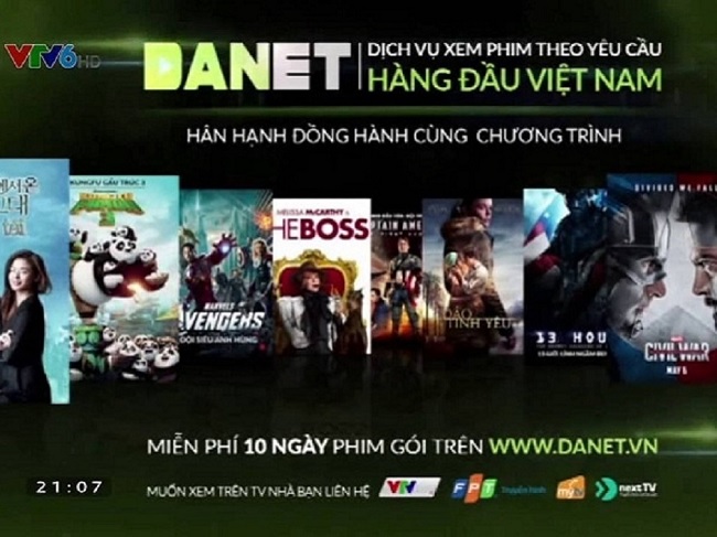 Danet là ứng dụng xem phim hàng đầu Việt Nam