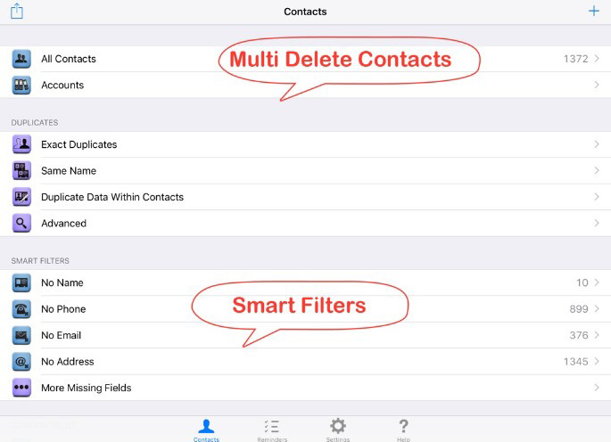 Xóa nhiều số liên hệ bên trên iPhone đồng thời vì như thế Delete Contacts +