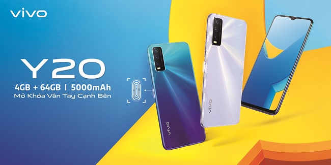 Vivo Y20 chính thức lên kệ tại Viettel Store với giá chỉ 3.990.000 đồng
