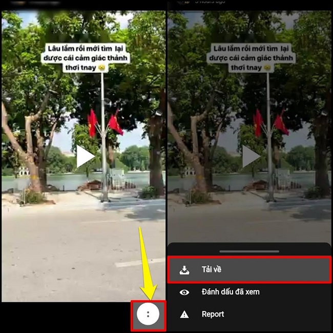 Tải story trên Facebook của người khác