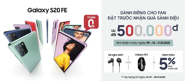Nhận quà sành điệu khi đặt trước Samsung Galaxy S20 FE tại Viettel Store
