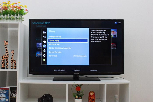 Hầu hết các dòng Smart tivi Samsung cao cấp được tích hợp sẵn bộ chuyển đổi không dây