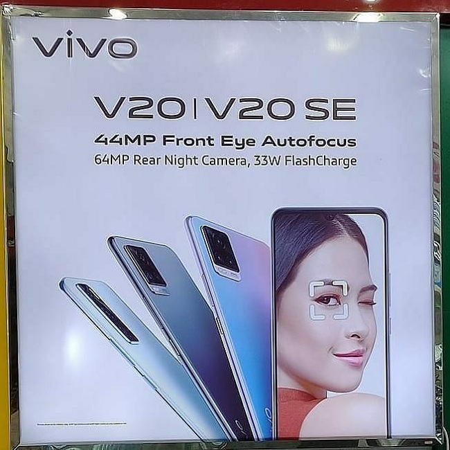 Tiết lộ màn hình và camera trên Vivo V20 và V20SE