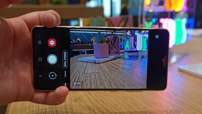 Giao diện camera trên Galaxy S20 FE