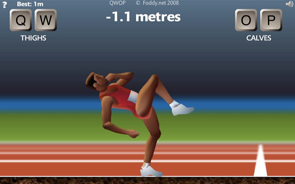 QWOP với đồ họa 2D và lối chơi cực kỳ đơn giản