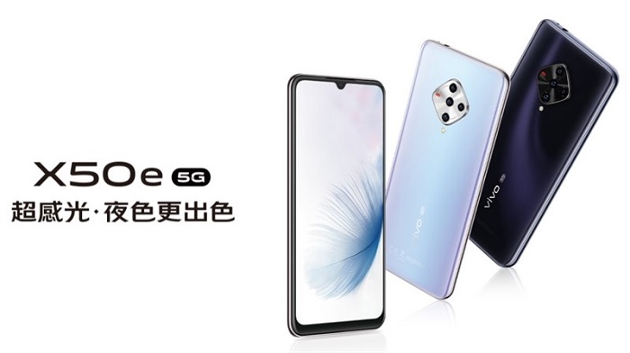Thiết kế mặt trước và sau của Vivo X50e 5G