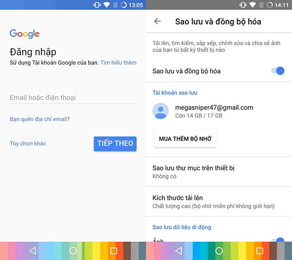 Kích hoạt tính năng Sao lưu và đồng bộ hóa ảnh trên Google Play