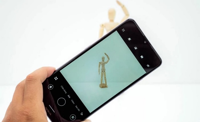 Giao diện camera trên Nokia 2.4