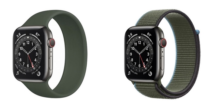 Apple Watch Series 6 với khung viền màu Than chì (Graphite) trông khá lạ mắt và mới mẻ